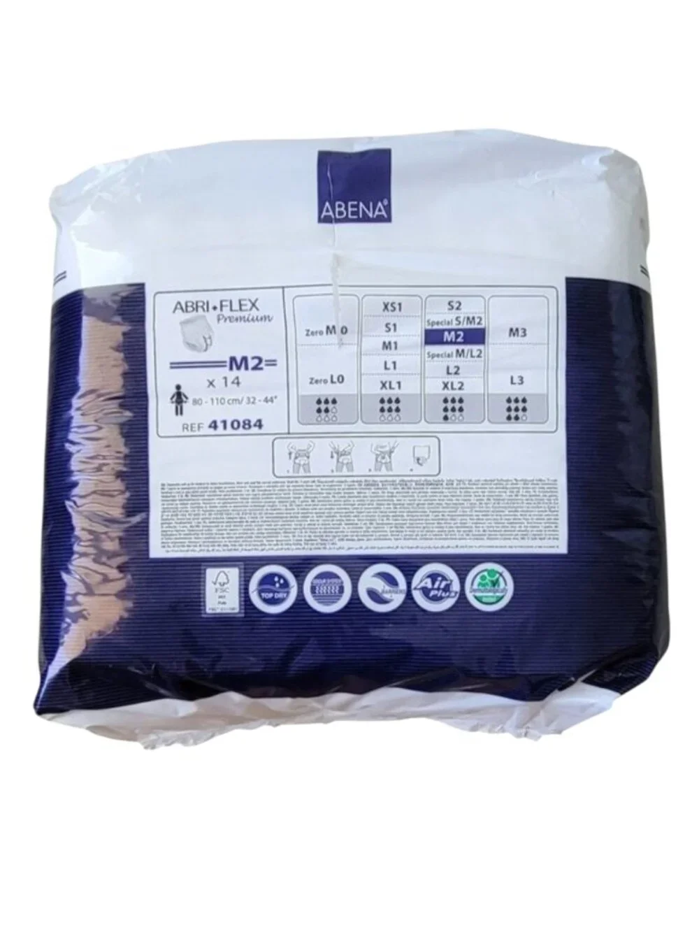 Abena Abri-Flex Premium Adult Pull Up Diapers Sz M2 New Unopened Package